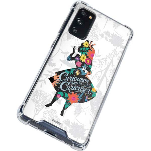 Disney Alice in Wonderland (animated) Silhouette Curiouser and Curiouser Galaxy S20 FE Clear Case